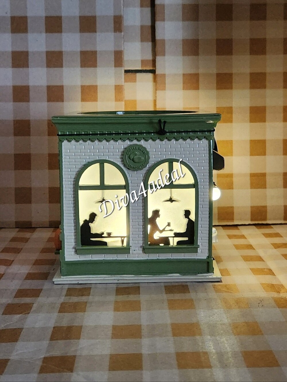 Bath & Body Works BOOKSTORE/COFFEE SHOP Light-up 3-Wick Candle Holder 3PC Bundle - Picture 6 of 13